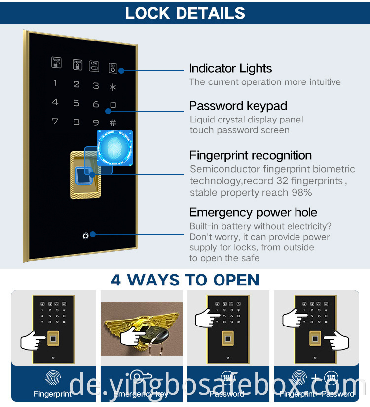 fingerprint safe box